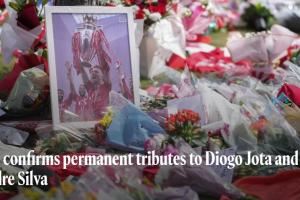 利物浦官方：将在球场外建立若塔纪念雕塑，各级队均退役20号球衣